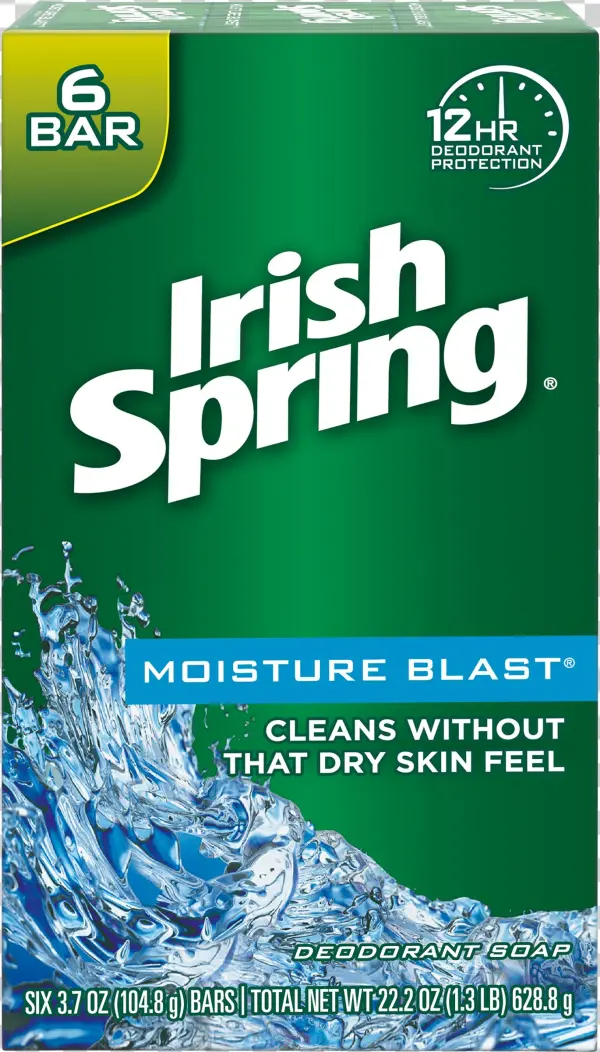 Irish Spring Moisture Blast, Moisturizing Bar Soap,