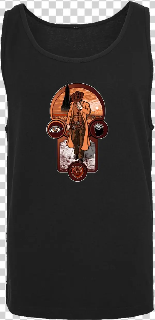 Jcmaziu The Gunslinger Creed T-shirt Tanktop Men Black
