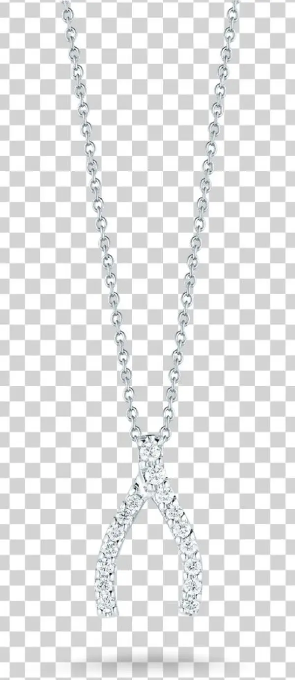 Wishbone Diamond Necklace
