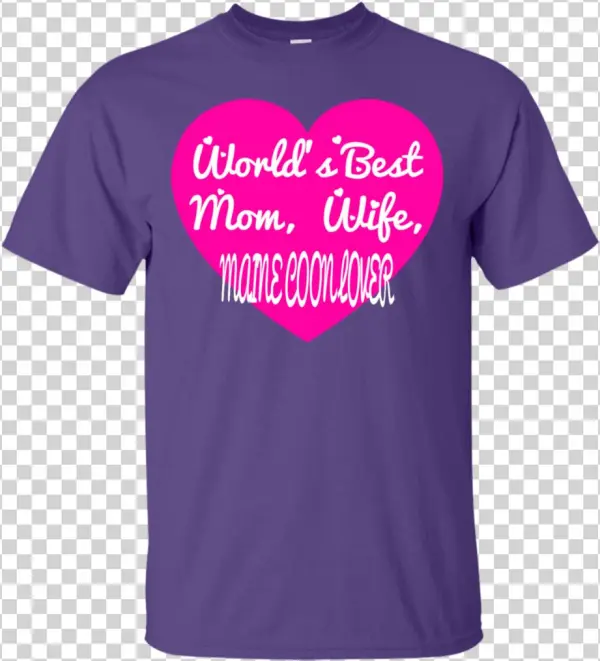 World's Best Mom Wife Maine Coon Lover T-shirt