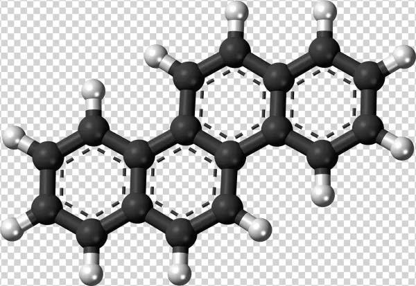 Chrysene Molecule Ball - Molecule