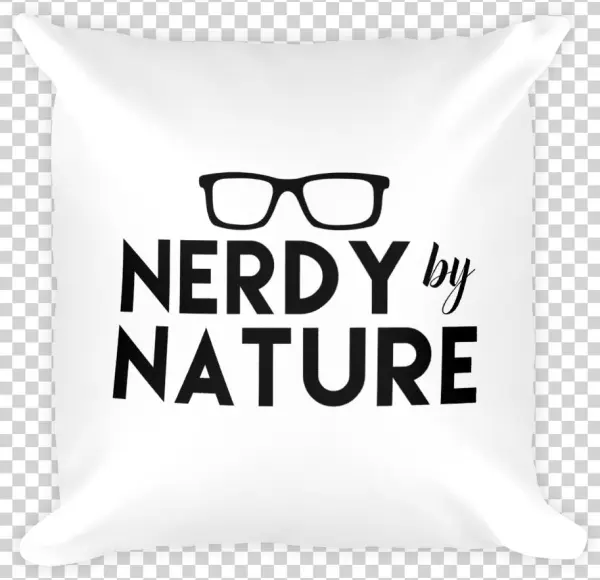 Nerdy By Nature Pillow - Throw Pillow
