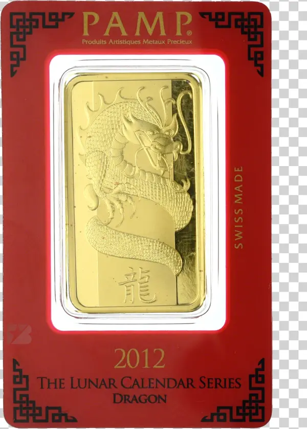 Pamp Lunar Series 2012 Gold Bar - Gold