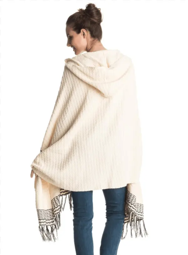 Poncho Roxy Beige, Camel - Stole