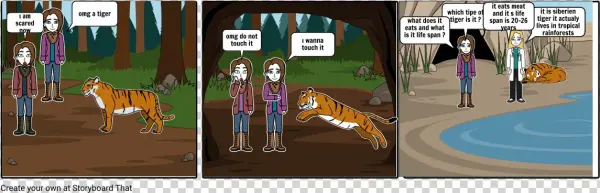 Siberien Tiger - Cartoon