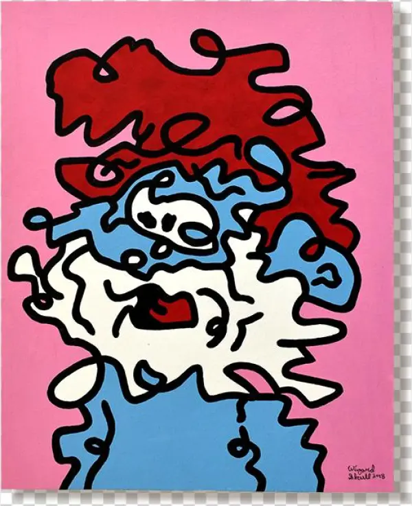 'wiggly Smurf' By Wizard Skull Moosey Art