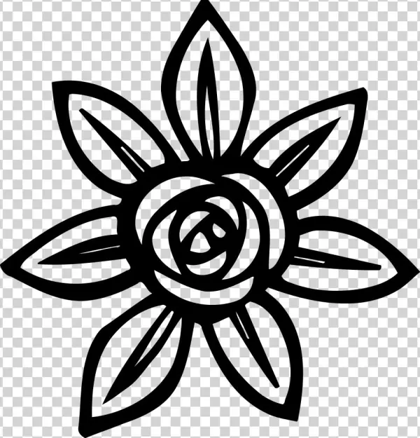 Abstract Flower - 꽃 실루엣