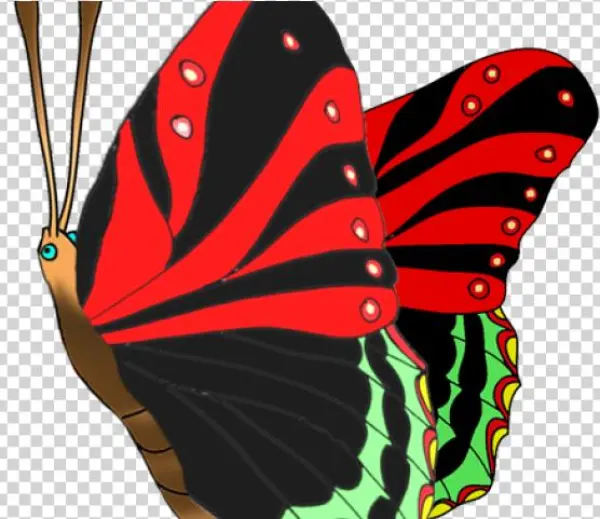 Butterfly Clipart Red - Illustration