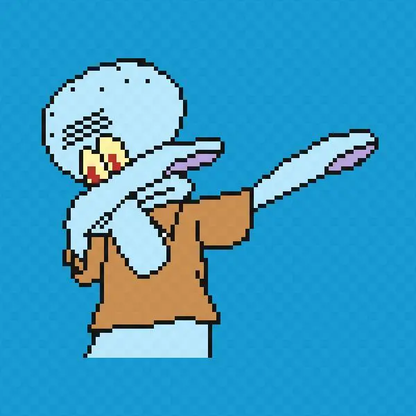 Dabbing Squidward - Cartoon