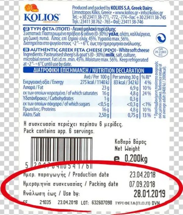 Feta Is Matured For At Least 60 Days - Electric Blue