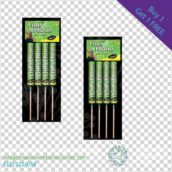 Fire Flare 18 Deal By Edinburgh Fireworks Store - Writing