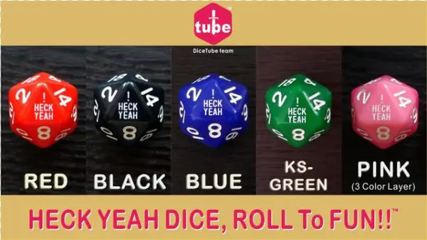 Heck Yeah / Oh No D20 Dice - Emblem