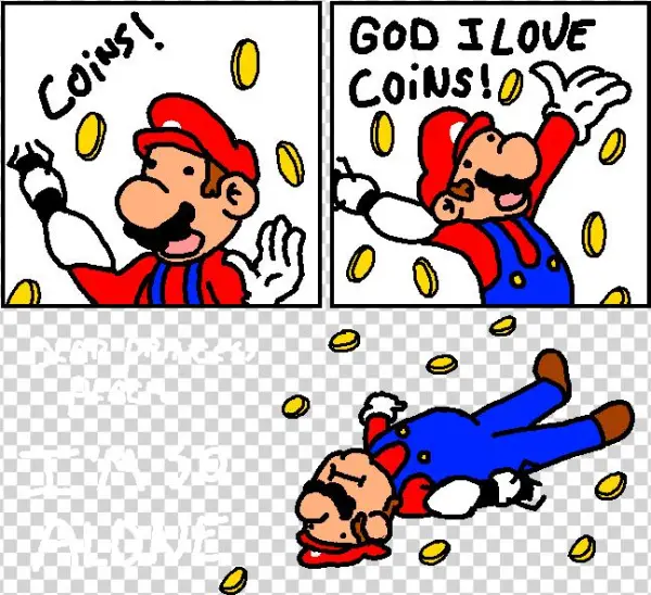 I'm So Alone - Mari0 Backgrounds