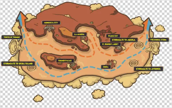 Map Of Pirate In The Sky Valencia - Illustration