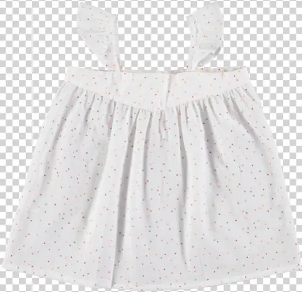 Picture Of Babies 'vanda' Confetti Print Blouse White - Polka Dot