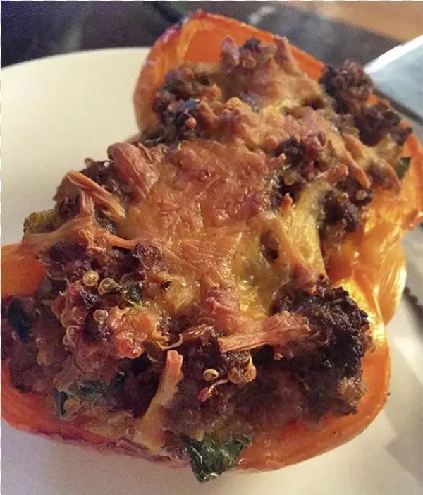 Taco Stuffed Peppers - Bun