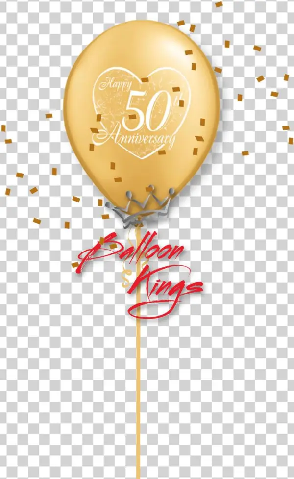 11in Latex 50th Anniversary - Illustration