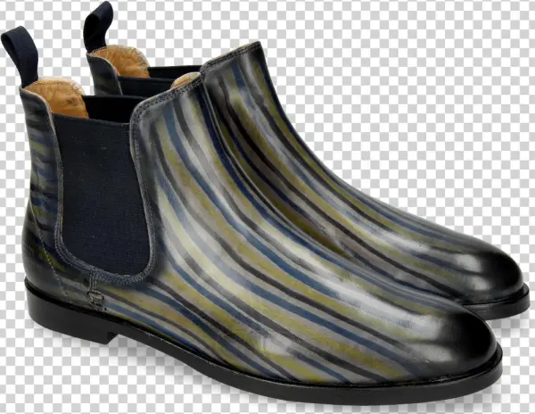 Ankle Boots Susan 10 Morning Grey Navy Electric Blue - Boot