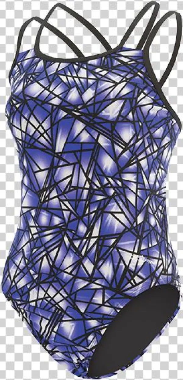 Dolfin Women's Fracture Polyester One Piece Swimsuit - Pattern