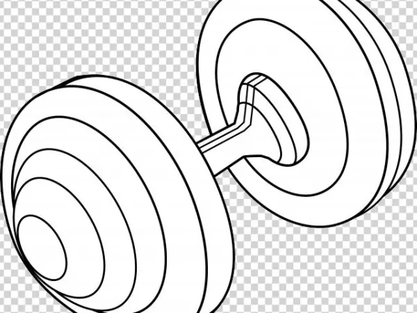 Dumbbells Clipart Barbell - Circle