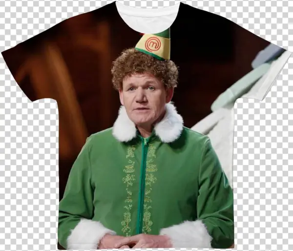 Gordon Ramsay Dressed As Buddy The Elf ﻿classic Sublimation