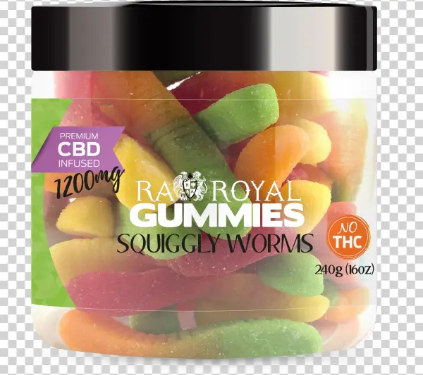 Gummies Jars Squiggly Worms - Fruit