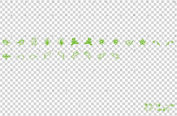 Happy Holidays Font - Number