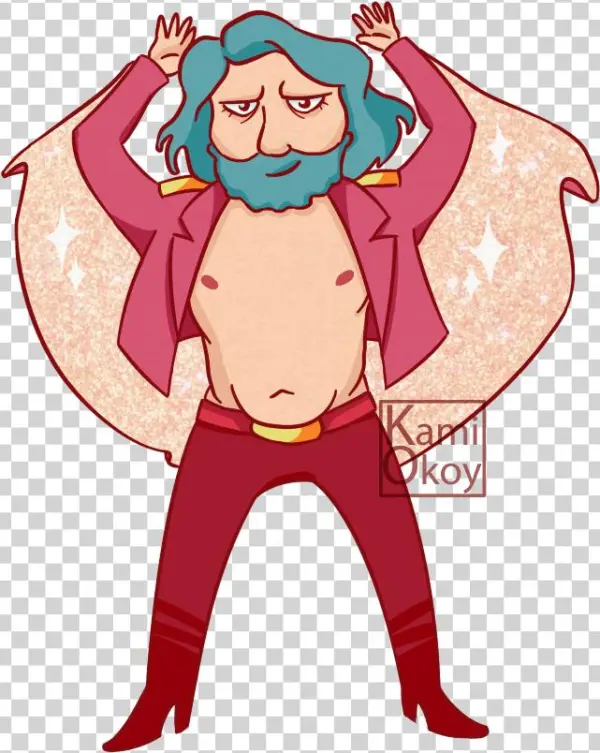 Here He Is - Cartoon