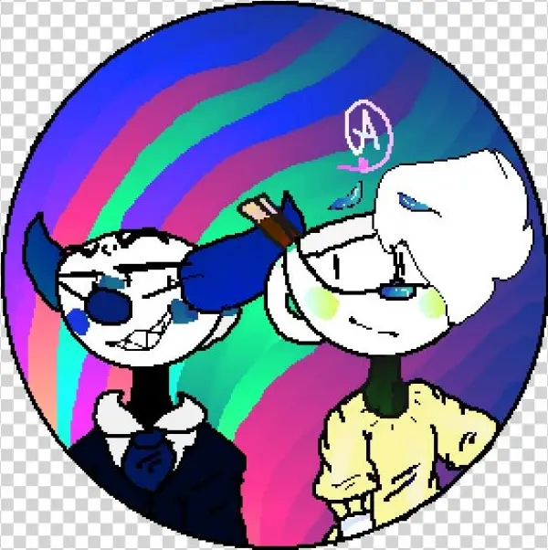 Mugman And Buttercup - Sharing Needles