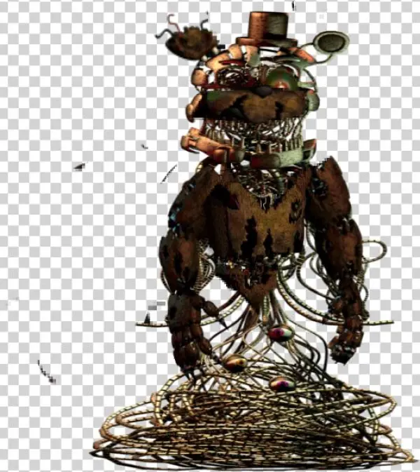 Nightmare Molten Freddy Salvage - Bronze Sculpture
