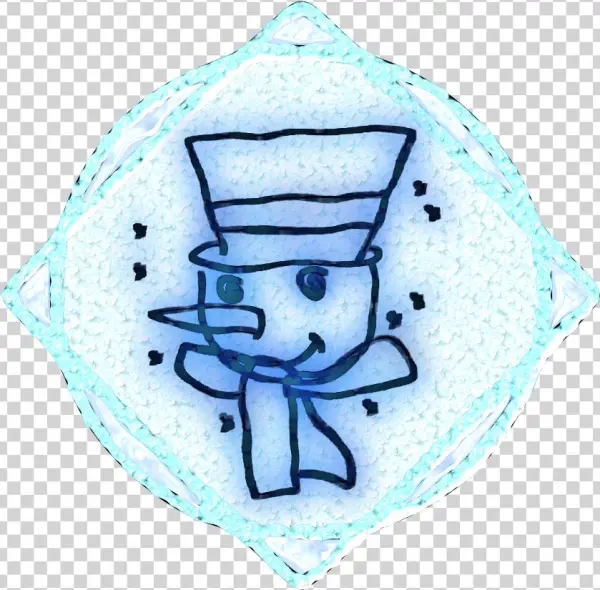 Snowman Medal - Drawing