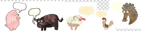 Animals Have A Prominent Place In Language With Many - Cartoon