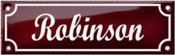 Augustenborg Name Plate Porcelain Enamel Sign - Rainbow Gospel Choir