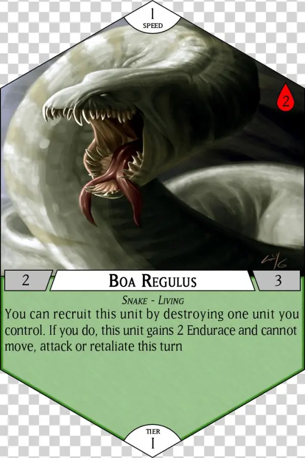 Boa Regulus - Yugioh Cards