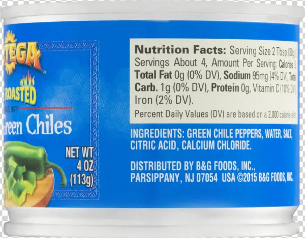 Can Green Chilies Nutrition