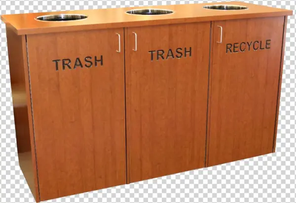 Clear Which Receptacle Is For What Waste - Cabinetry