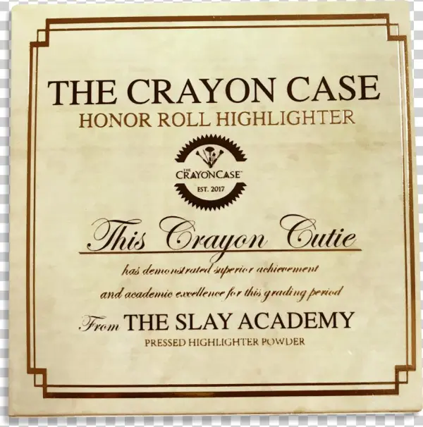 Crayon Case Honor Roll Highlighter