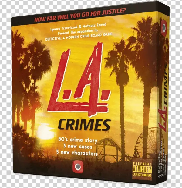 Detective - L - A - Crimes 3d Box - Detective Board Game Expansion