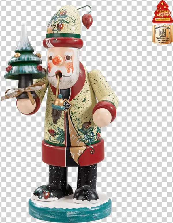 Father Christmas With Tree, Incense Smoker - Figurine