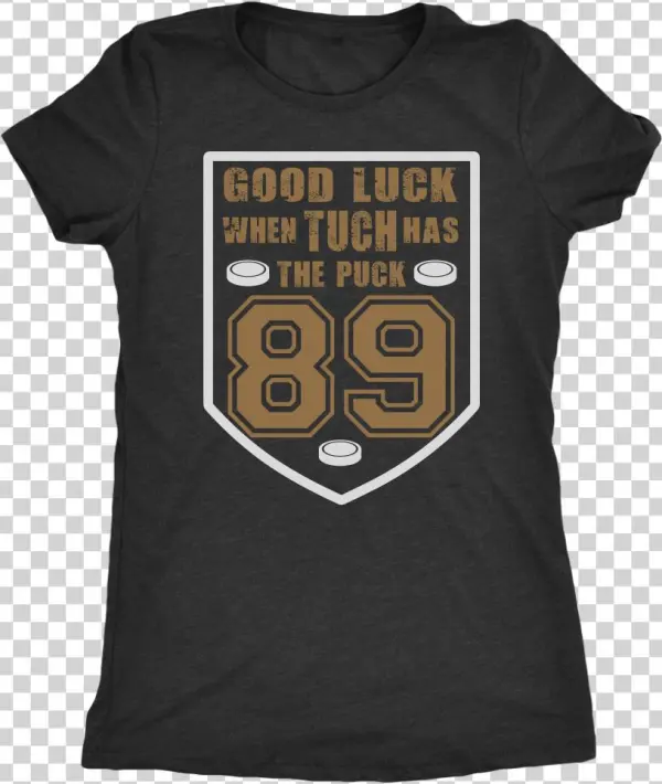 "good Luck When Tuch Has The Puck" Women's Triblend - Number