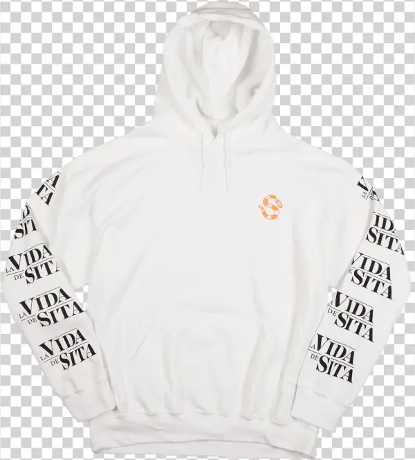 La Vida De Sita White Hoodie - Hoodie