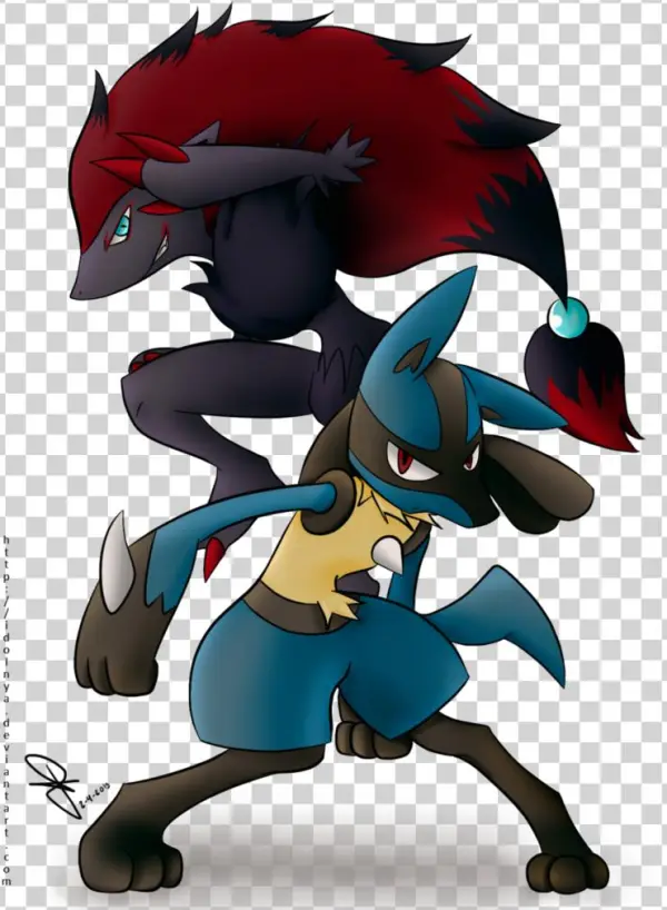 Pokemon Lucario Et Zoroark