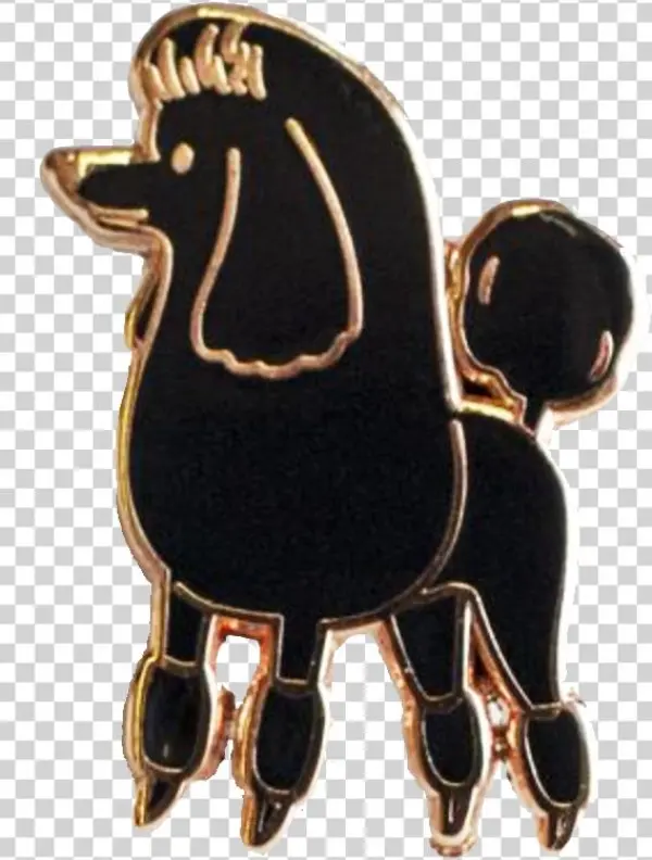 Poodle Lapel Pin - Toy Poodle