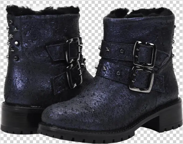Stefana Sp Distressed Indigo - Motorcycle Boot