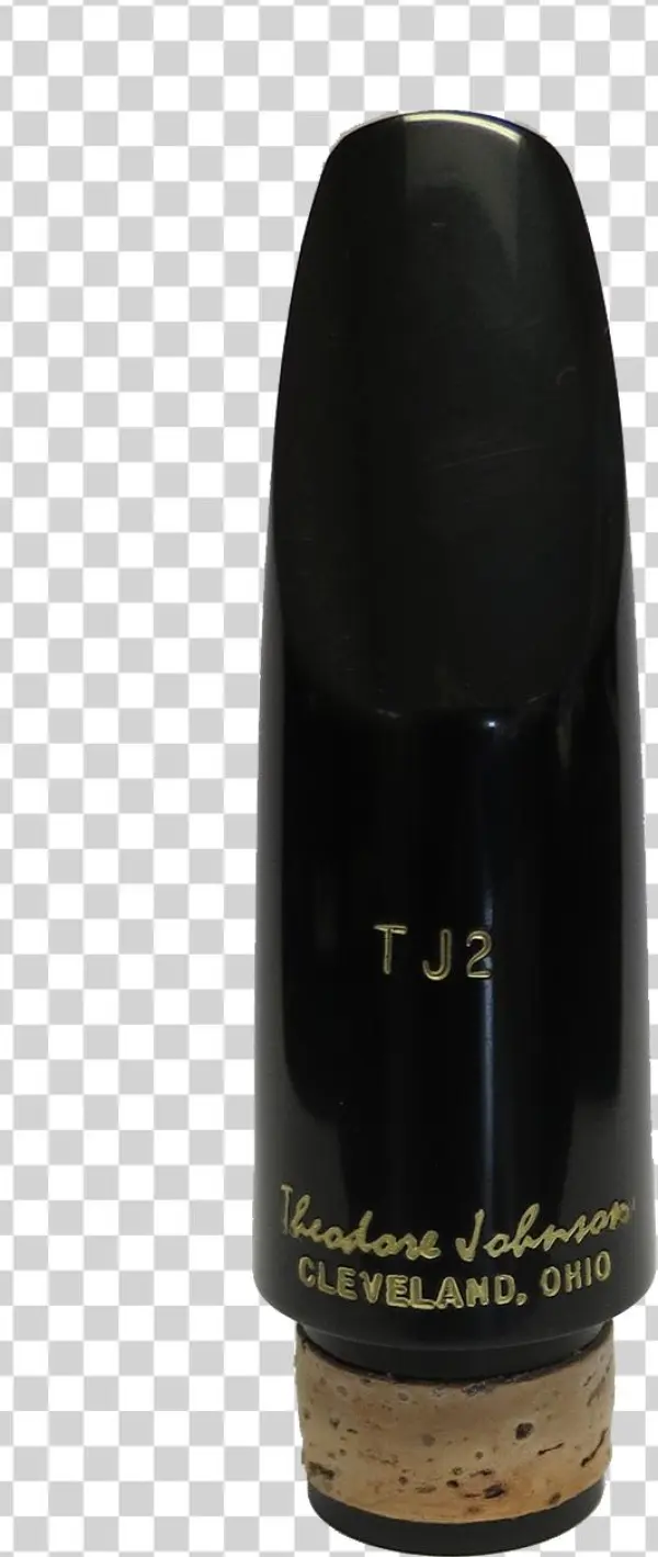Ted Johnson Bb Clarinet Mouthpiece Hard Rubber - Leather