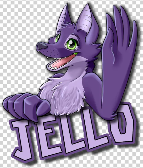 Thank You Badge For Jello - Cartoon