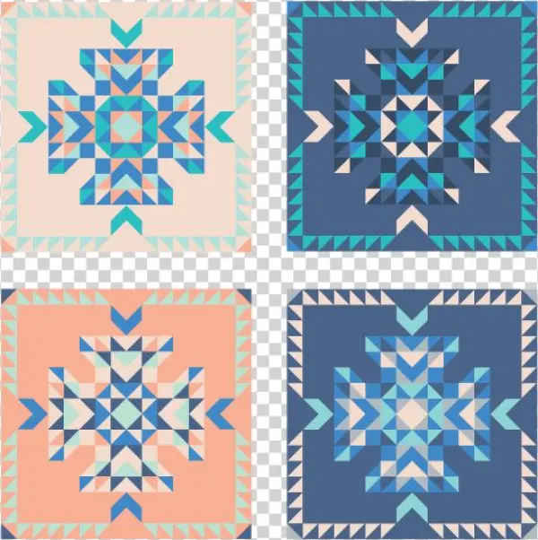 Topaz Quilt Pdf Pattern - Motif