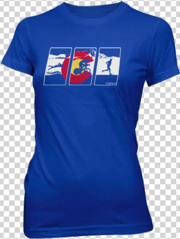 Triathlete Colorado Flag Women's T-shirt - T Shirts
