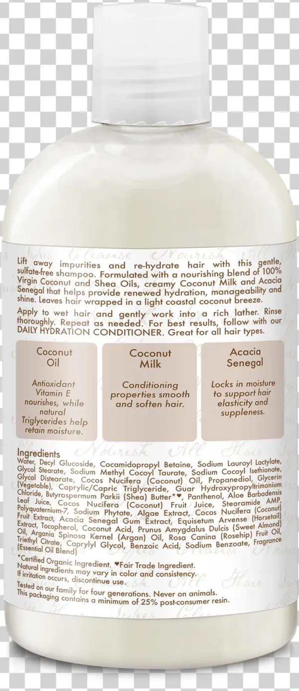 100% Virgin Coconut Oil Daily Hydration Shampoo