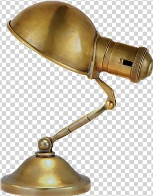 Brass Small Desk Lamp - Brass